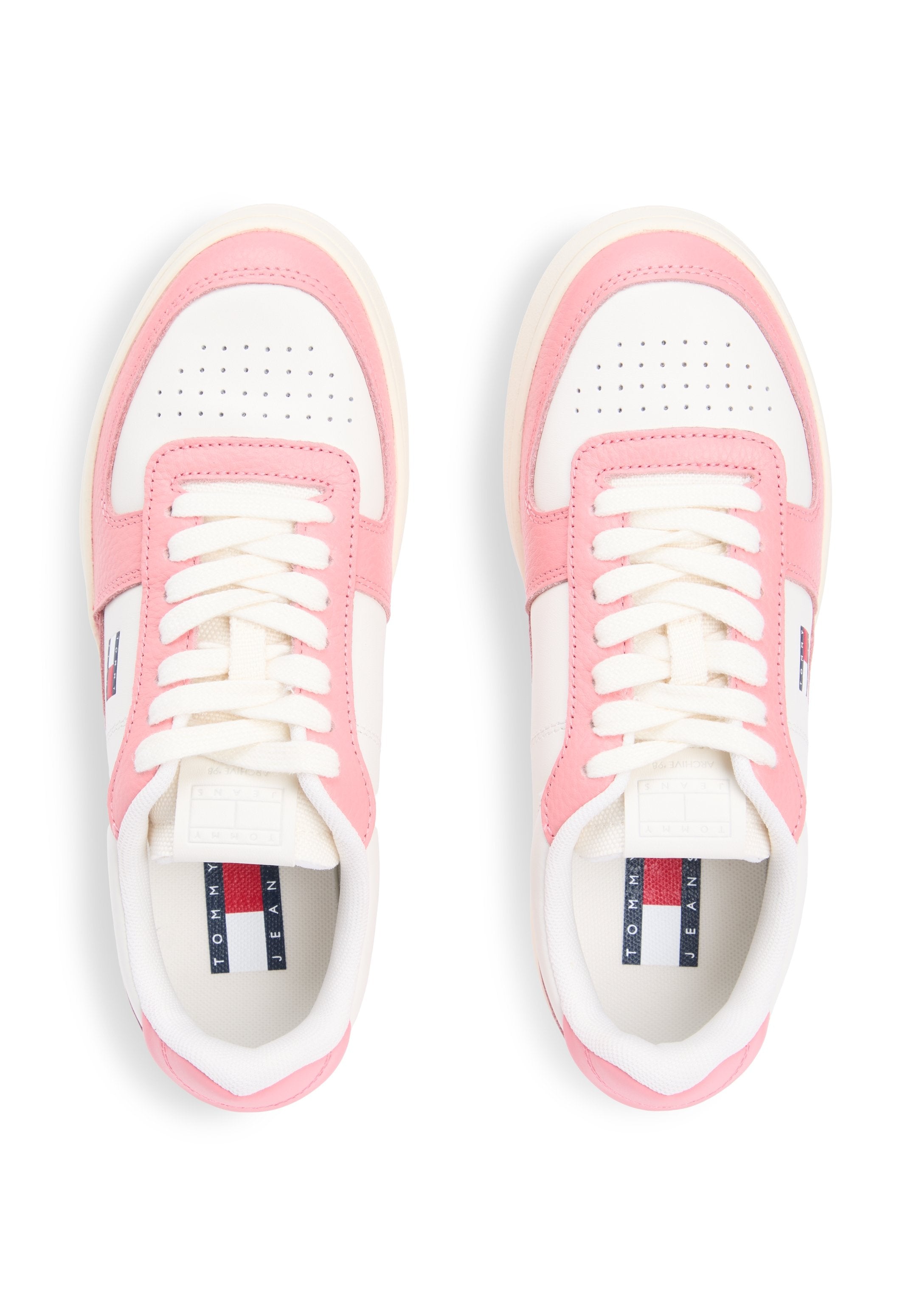 Tommy Jeans RETRO LEATHER ARCHIVE COURT TRAINERS