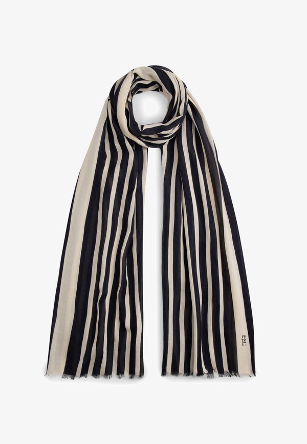 Tommy Hilfiger CHIC TH MONOGRAM RECTANGULAR SCARF - Scarf - space blue