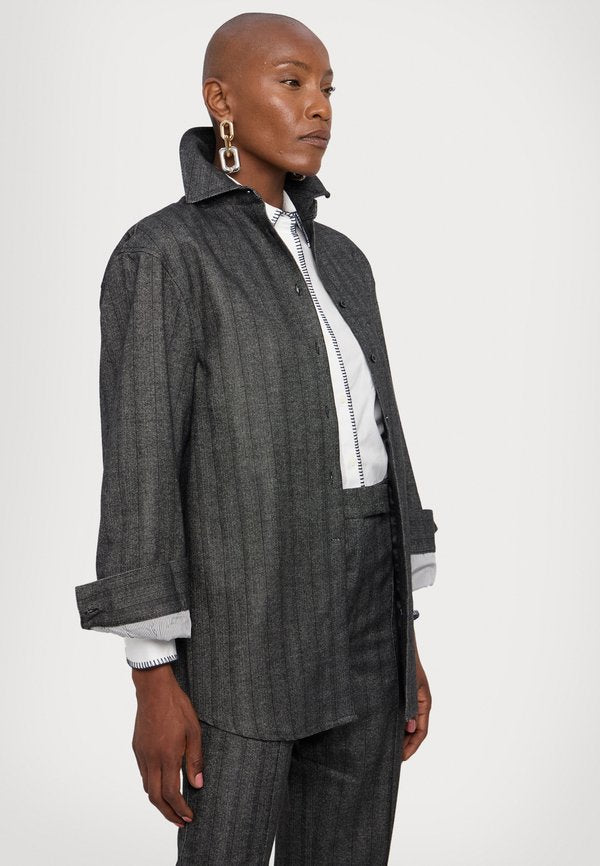 REMAIN STRIPED OVERSHIRT