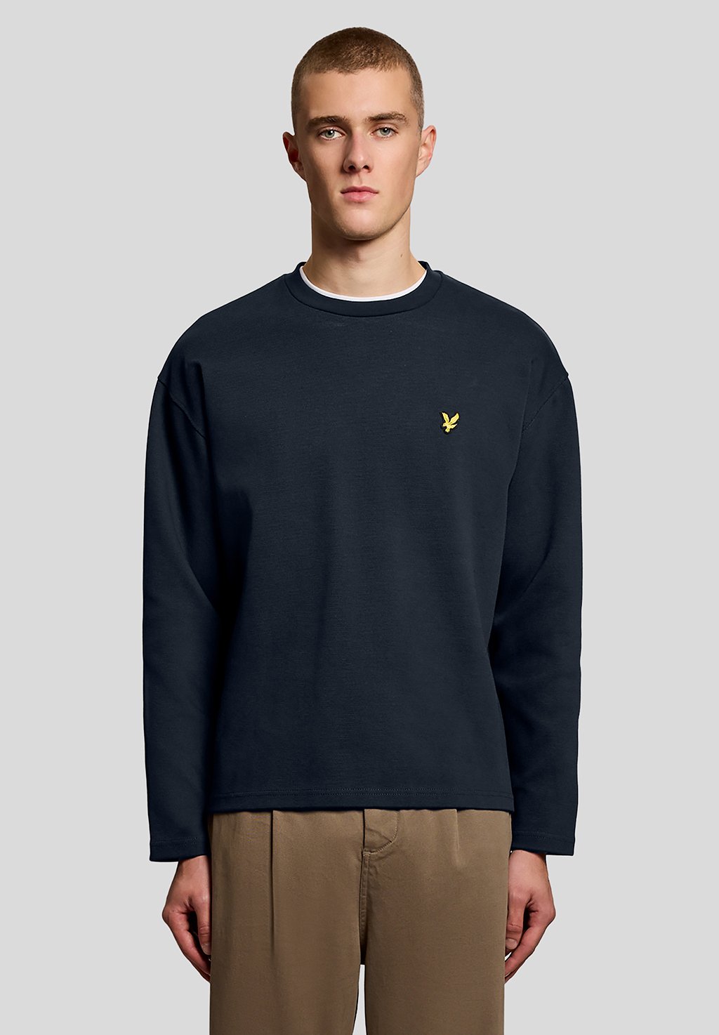 Lyle & Scott MID LAYERS RAISED JACQUARD CREW NECK