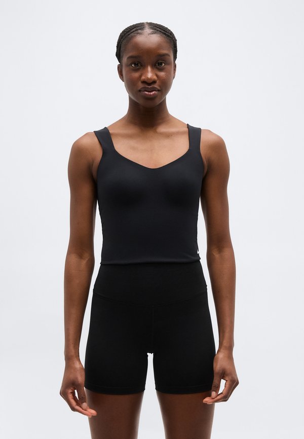 Nike Performance SCULPT BRA TANK - Top - black/white