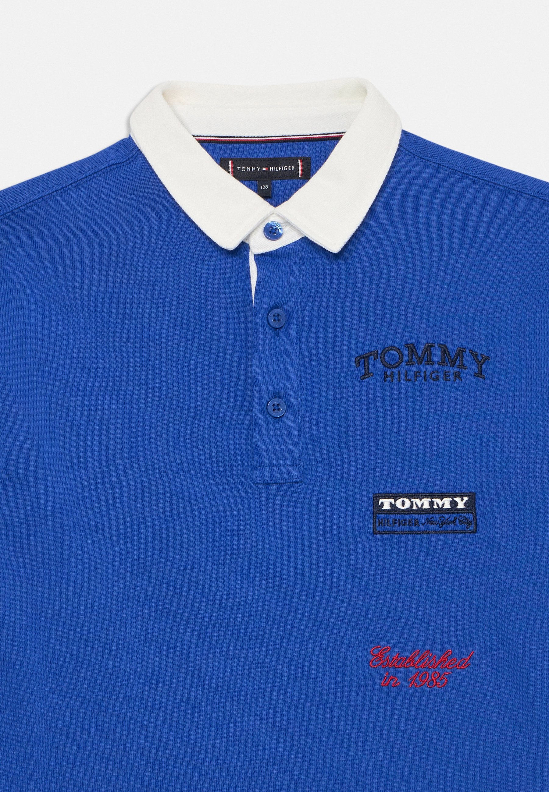LOGO EMBROIDERY LONG SLEEVE POLO SHIRT Media 5