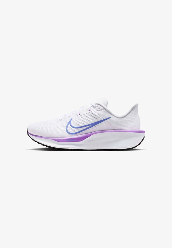 Nike Performance WMNS NIKE QUEST 6 - Road running shoes - white black/bright violet sapphire