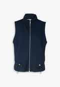 TOM TAILOR MIT STEHKRAGEN - Waistcoat - sky captain blue
