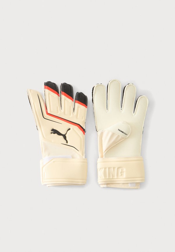 Puma KING MATCH UNISEX - Gloves - beige/black/red