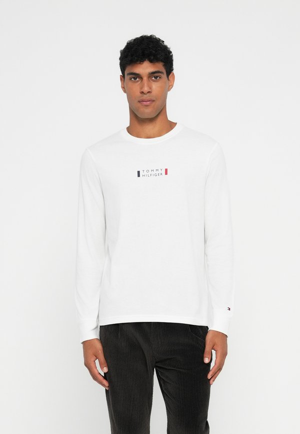 Tommy Hilfiger LOGO JERSEY LONG SLEEVE T-SHIRT - Long sleeved top - white