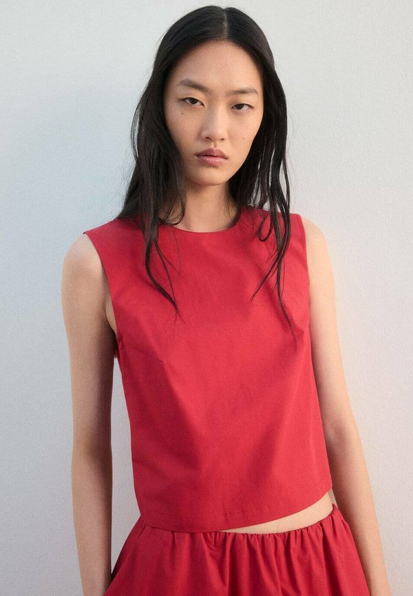 Mango Blouse - red