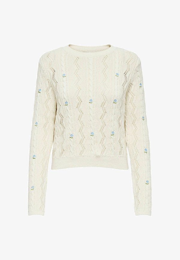 ONLY Knitted ONLRITA Knitted - Jumper - ecru
