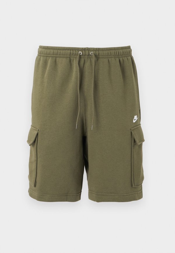 Nike Sportswear CLUB CARGO - Tracksuit bottoms - medium olive/white
