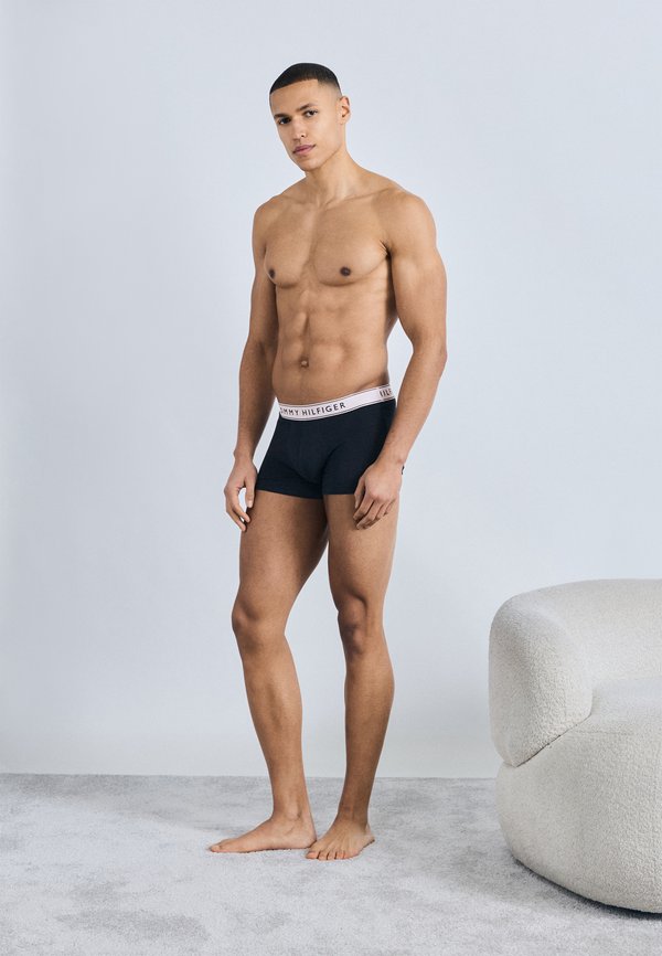 Tommy Hilfiger 3-PACK ESSENTIAL LOGO WAISTBAND TRUNKS - Trunks - black