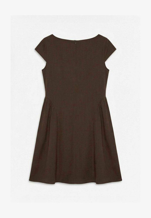 Vero Moda DRESS VMNADI SHORT DRESS - Day dress - chicory coffee