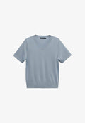 Mango Basic T-shirt - středně šedá