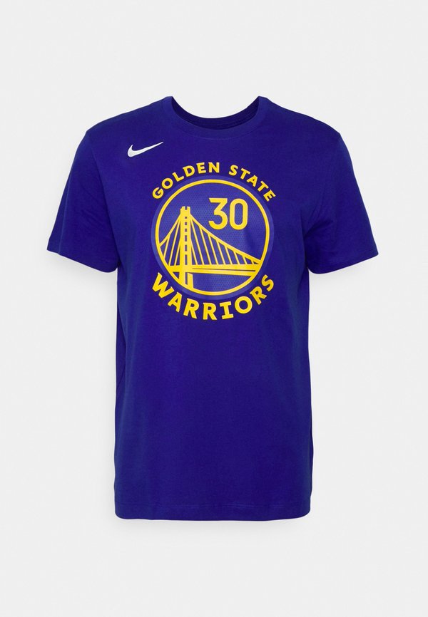 Nike Performance NBA GOLDEN STATE WARRIORS STEPH CURRY NAME AND NUMBER TEE - Print T-shirt - rush blue/curry stephen