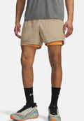 Under Armour TRAIL RUN LINED - 2-in-1 shorts - city khaki