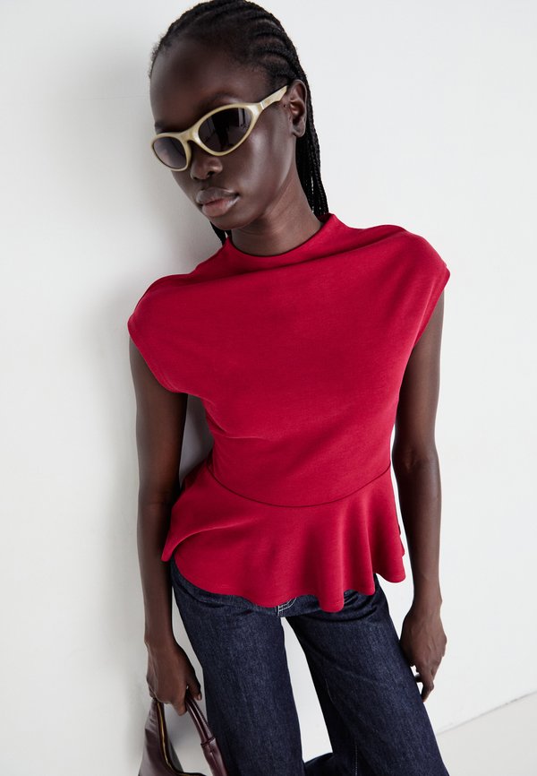 Gina Tricot FUNNEL NECK PEPLUM