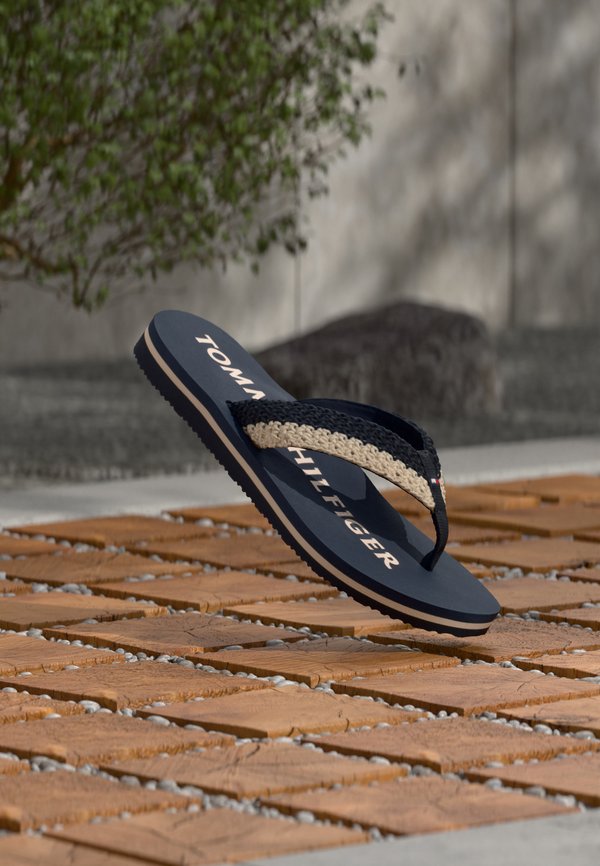 Tommy Hilfiger SUMMER - T-bar sandals - space blue