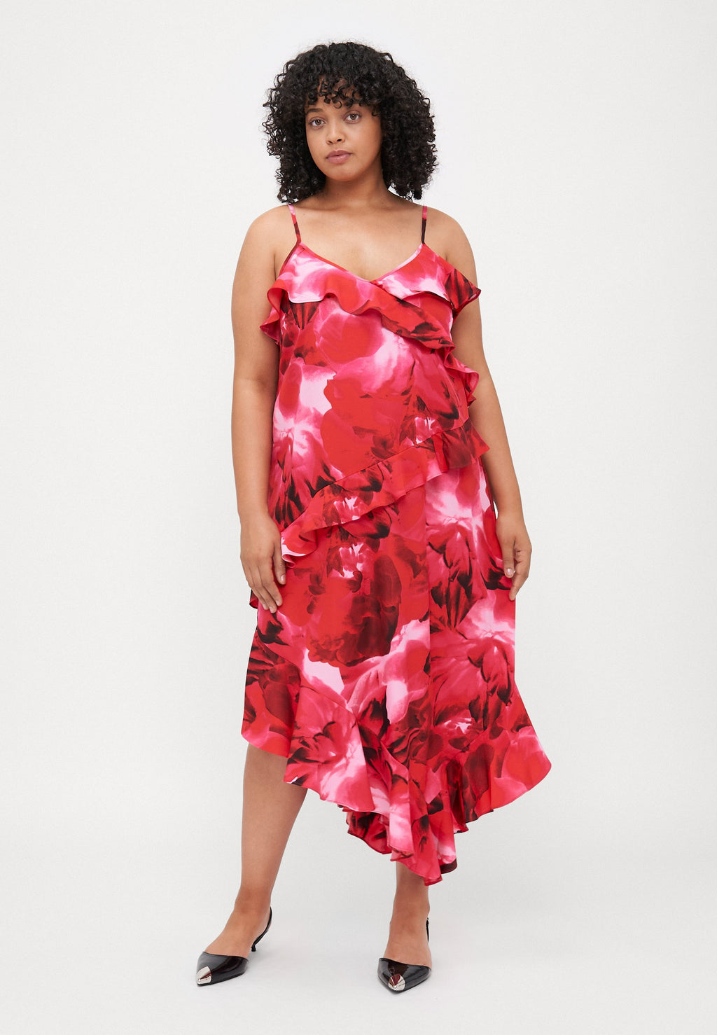 CARROSAL STRAP FRILL ANKLE DRESS Media 2