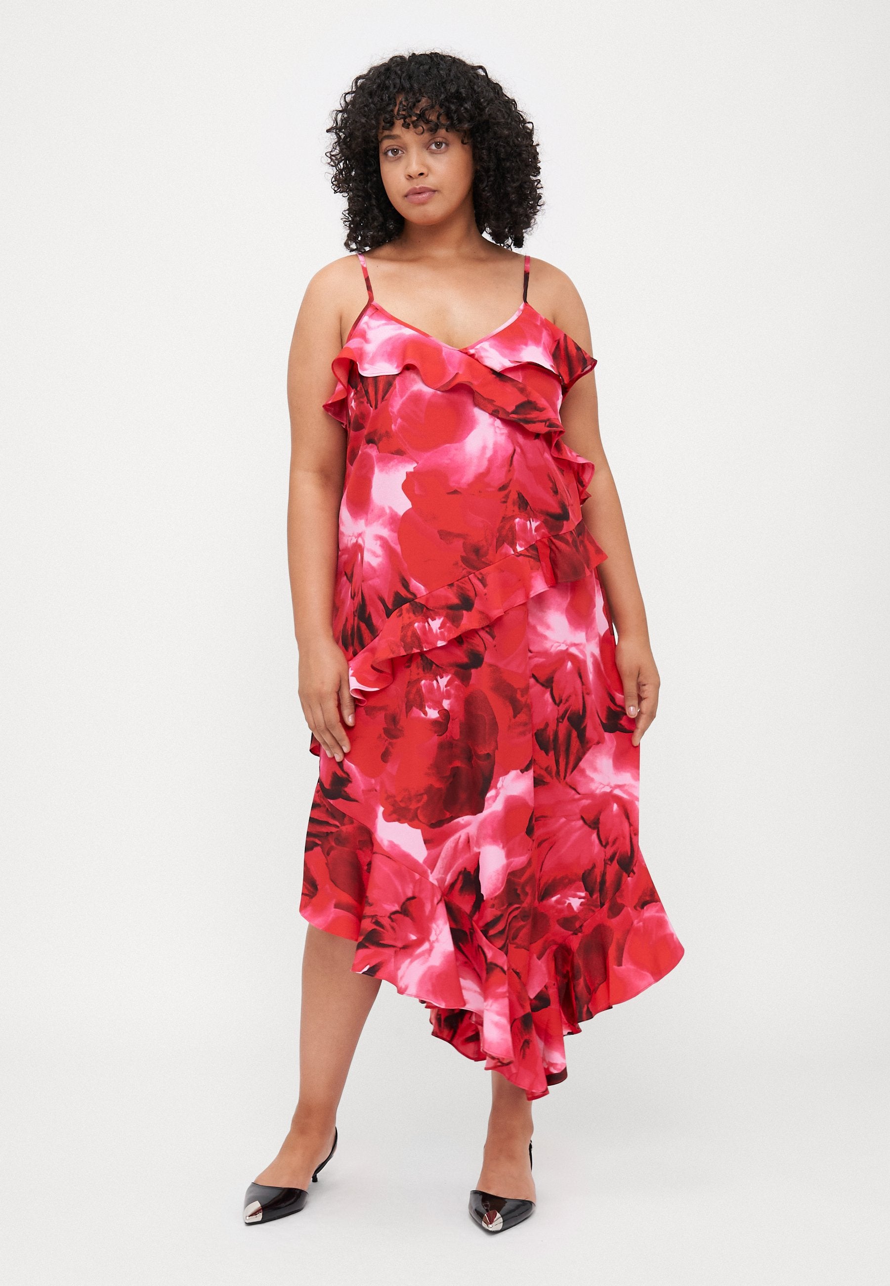 CARROSAL STRAP FRILL ANKLE DRESS Media 2