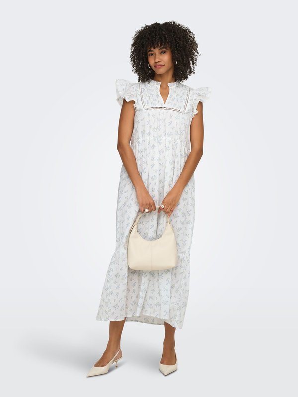 ONLY ONLTEA-IDRIS Midi - Day dress - cloud dancer
