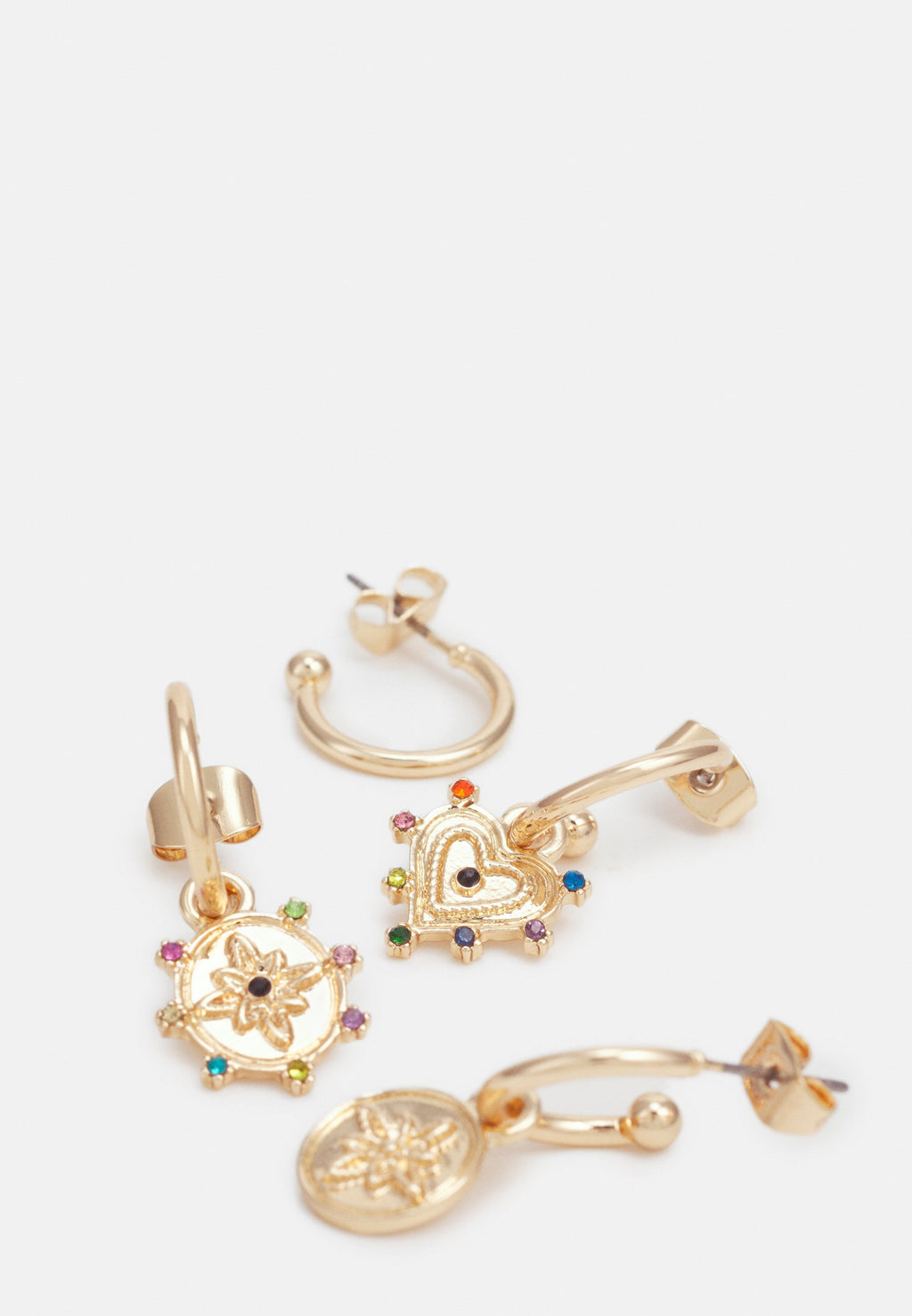 Pieces PCLUCY EARRINGS 4 PACK