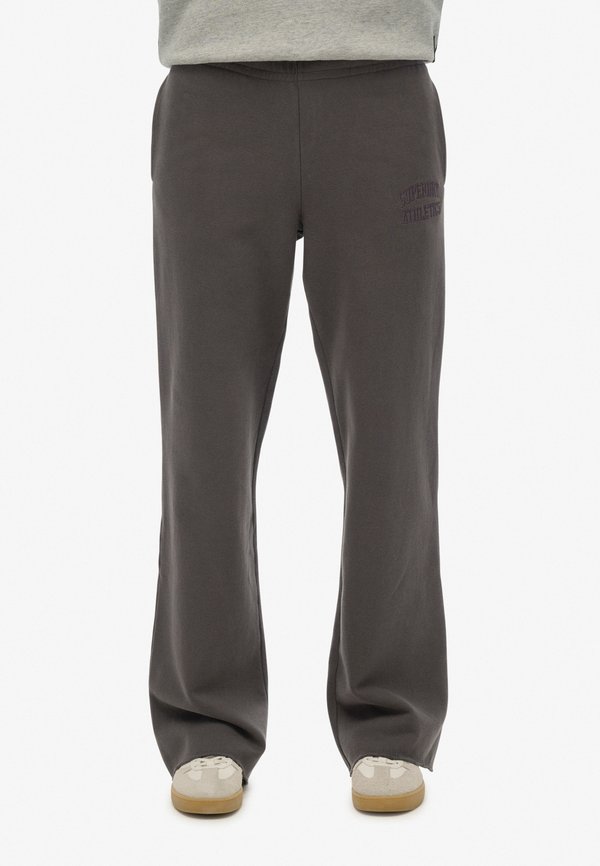 Superdry & Co ATHLETIC TONAL EMBROIDERED WIDE LEG JOGGERS - Tracksuit bottoms - richest navy
