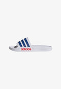 adidas Originals Pool slides - cloud white   royal blue   pure ruby