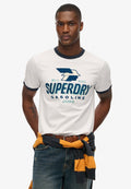 Superdry & Co MODERN INDUSTRY - Print T-shirt - optic