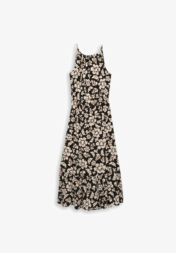 TOM TAILOR Maxi dress - black big flower design