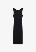 Superdry & Co TWIST BACK MIDI - Shift dress - black
