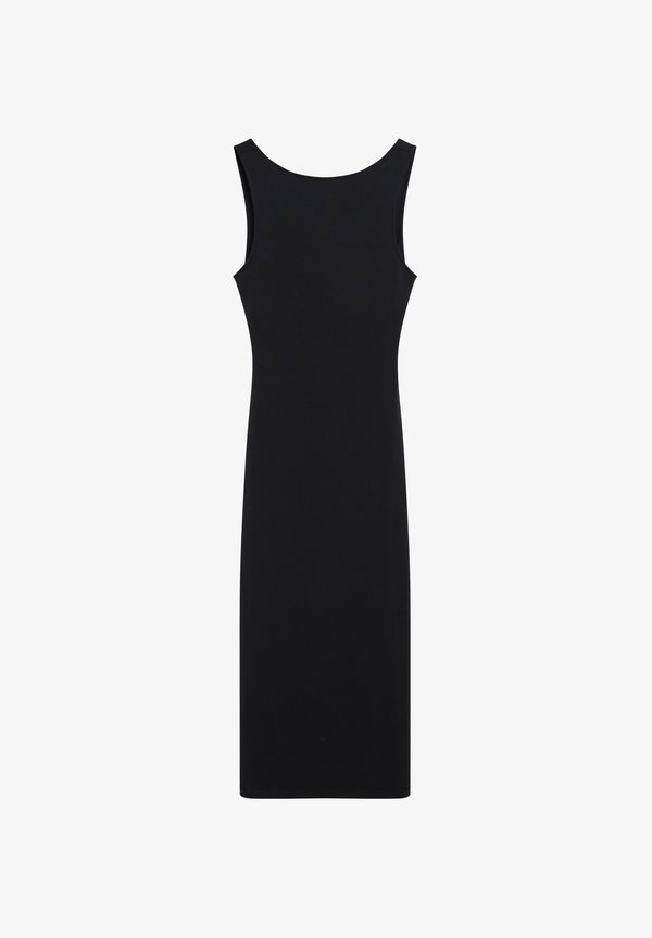 Superdry & Co TWIST BACK MIDI - Shift dress - black