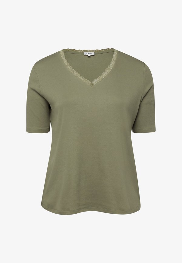 s.Oliver Basic T-shirt - olivgrün