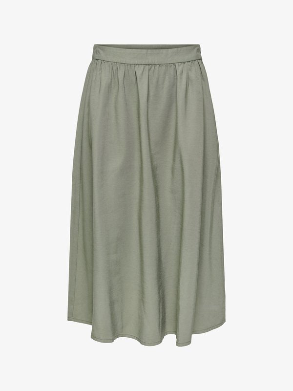 ONLY ONLARIS Long - A-line skirt - smokey olive