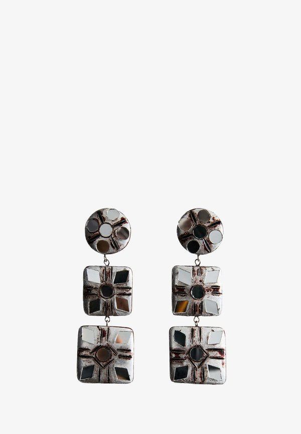 Mango ADULT - Earrings - dark brown
