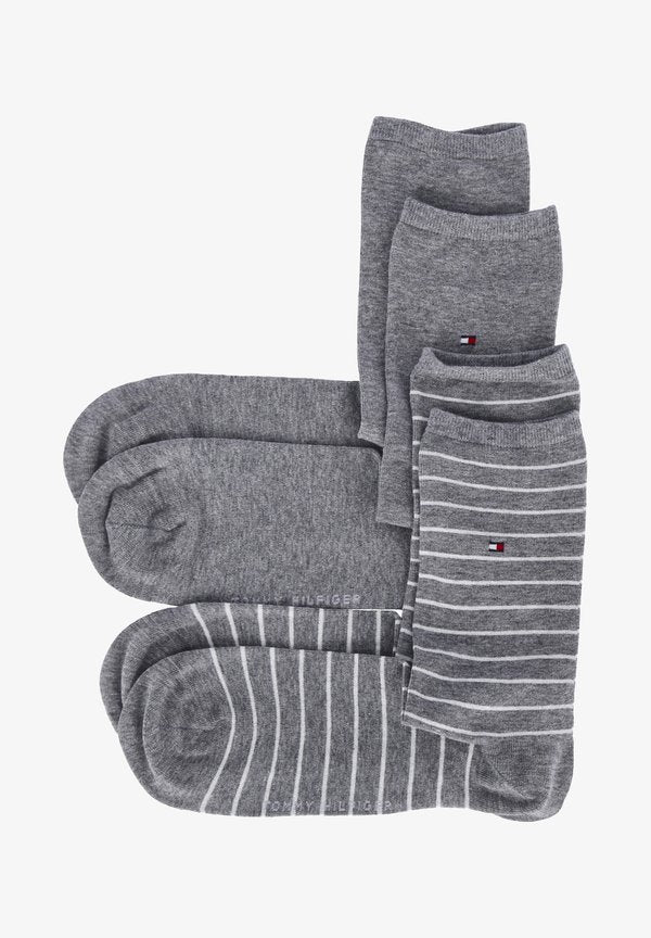 Tommy Hilfiger Socks - grau- weiß