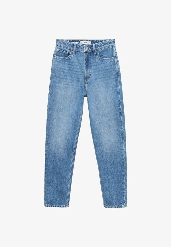 Mango Straight leg jeans - blue denim