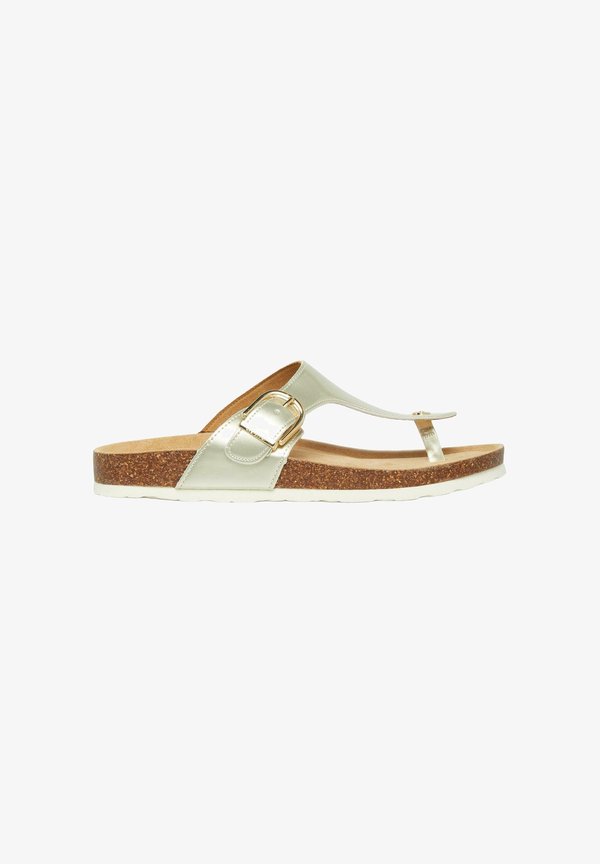 s.Oliver PANTOLETTEN - T-bar sandals - creme