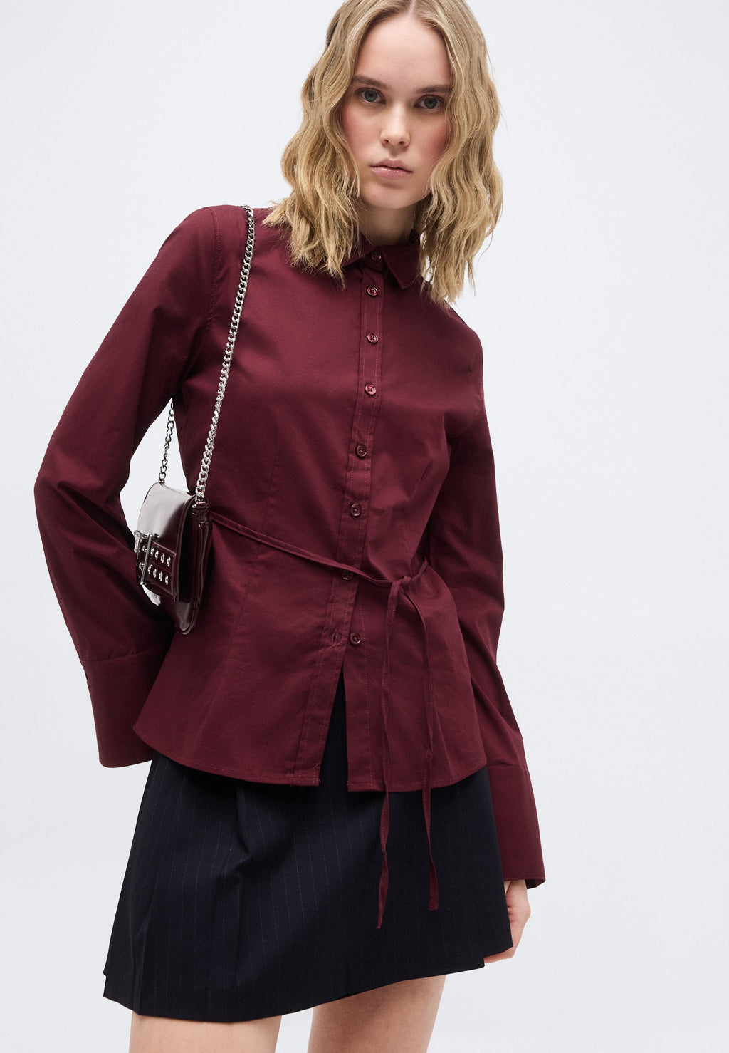 Gina Tricot SHAPED TIE BLOUSE