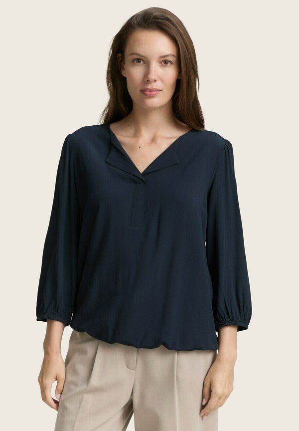 TOM TAILOR WITH V-NECK - Blouse - lunar eclipse