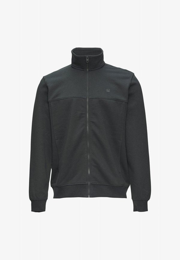 s.Oliver SWEATJACKE MIT STEHKRAGEN UND LOGO-DETAIL - Zip-up sweatshirt - schwarz