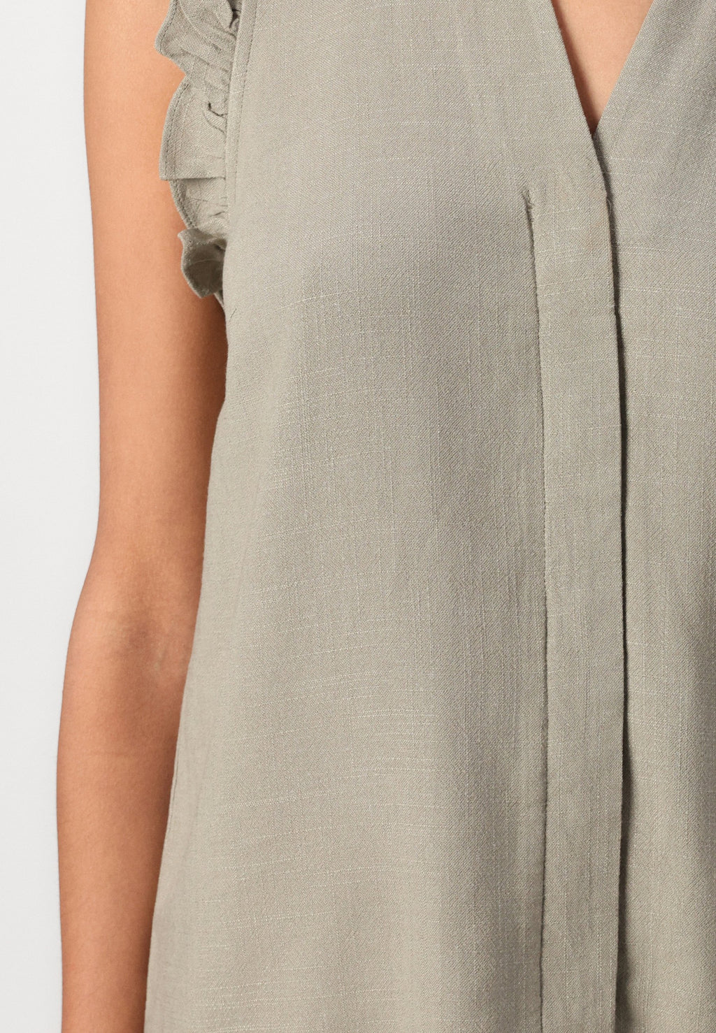 Selected Ruffle detail Sleeveless