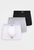 Calvin Klein Underwear GRAPHIC MONOGRAM 3 PACK - Trunks - black/misty grey/white