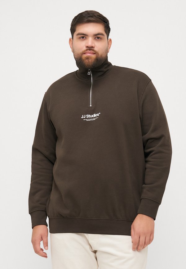 Jack & Jones Half zip Plus Size Printed Half zip