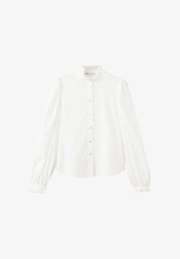 Mango ADULT - Button-down blouse - white