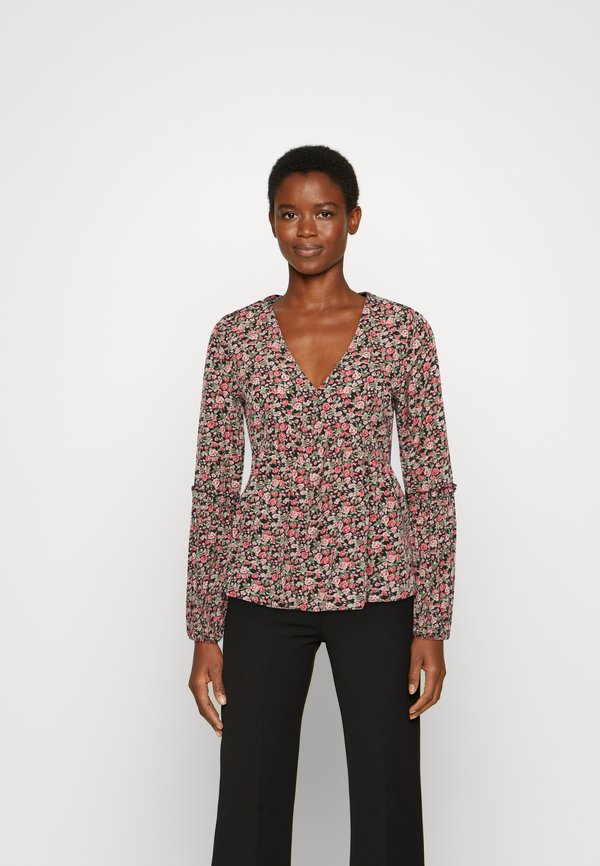 IN THE STYLE JAC JOSSA FLORAL LONG SLEEVE BLOUSE