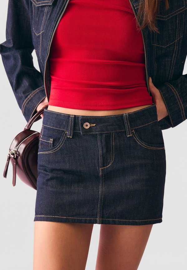 Bershka A-line skirt - royal blue