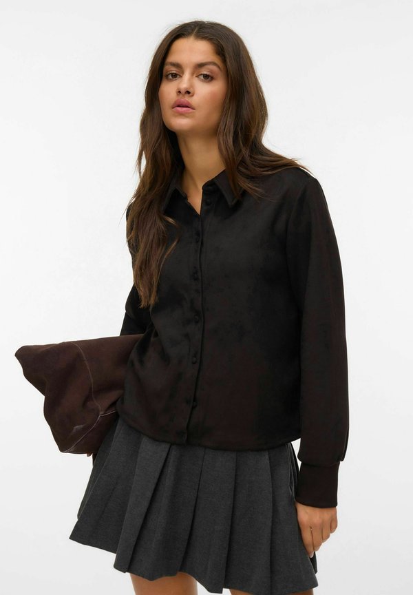 Vero Moda VMKRETA - Button-down blouse - black
