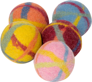 Filzball mit Schelle, klein,  Filges