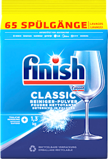 Spülmaschinen-Pulver Classic, 65 Spülgänge Finish