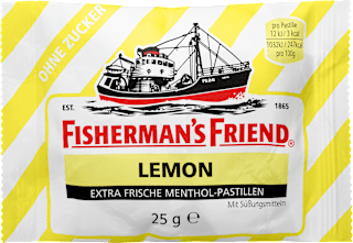 Pastillen, lemon, Zitrone, zuckerfrei Fisherman's Friend