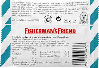 Pastillen, spearmint, Minze, zuckerfrei Fisherman's Friend